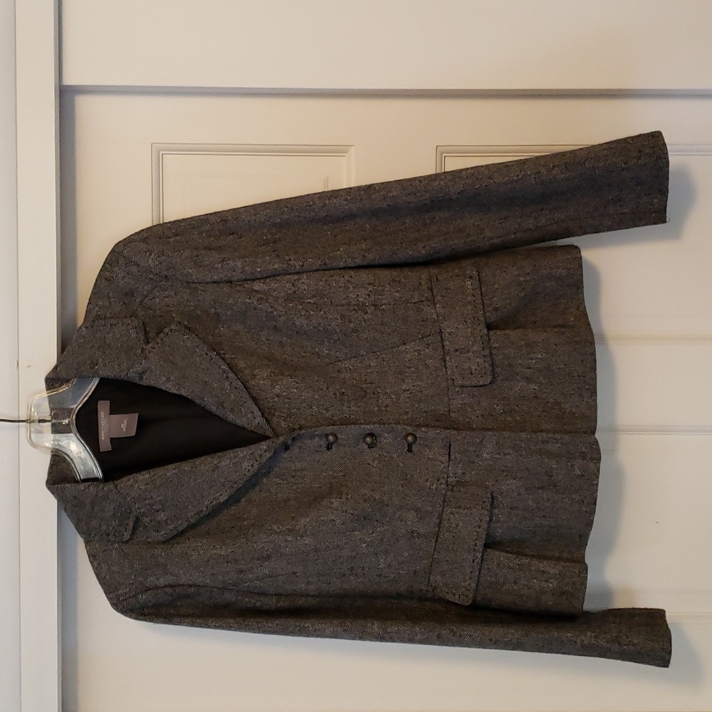 Petite Gray polyester blazer